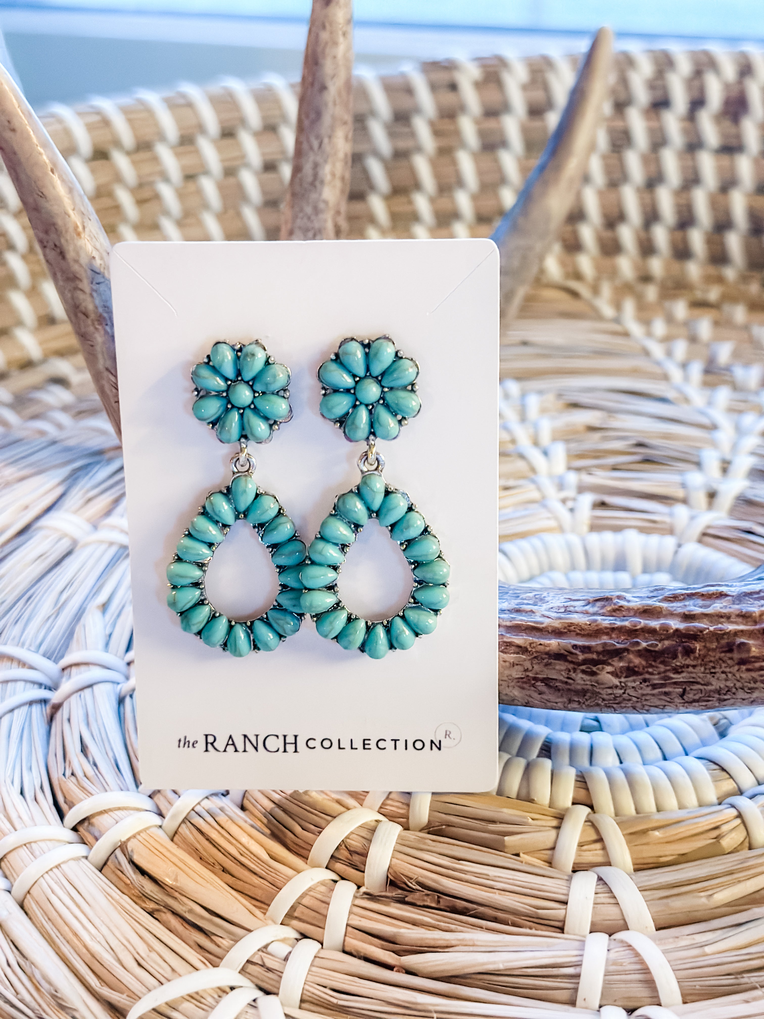 Turquoise & Gold Earrings