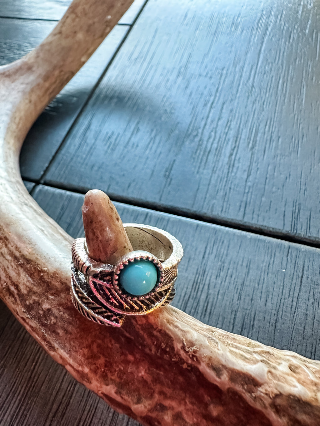 Turquoise Leaf Ring