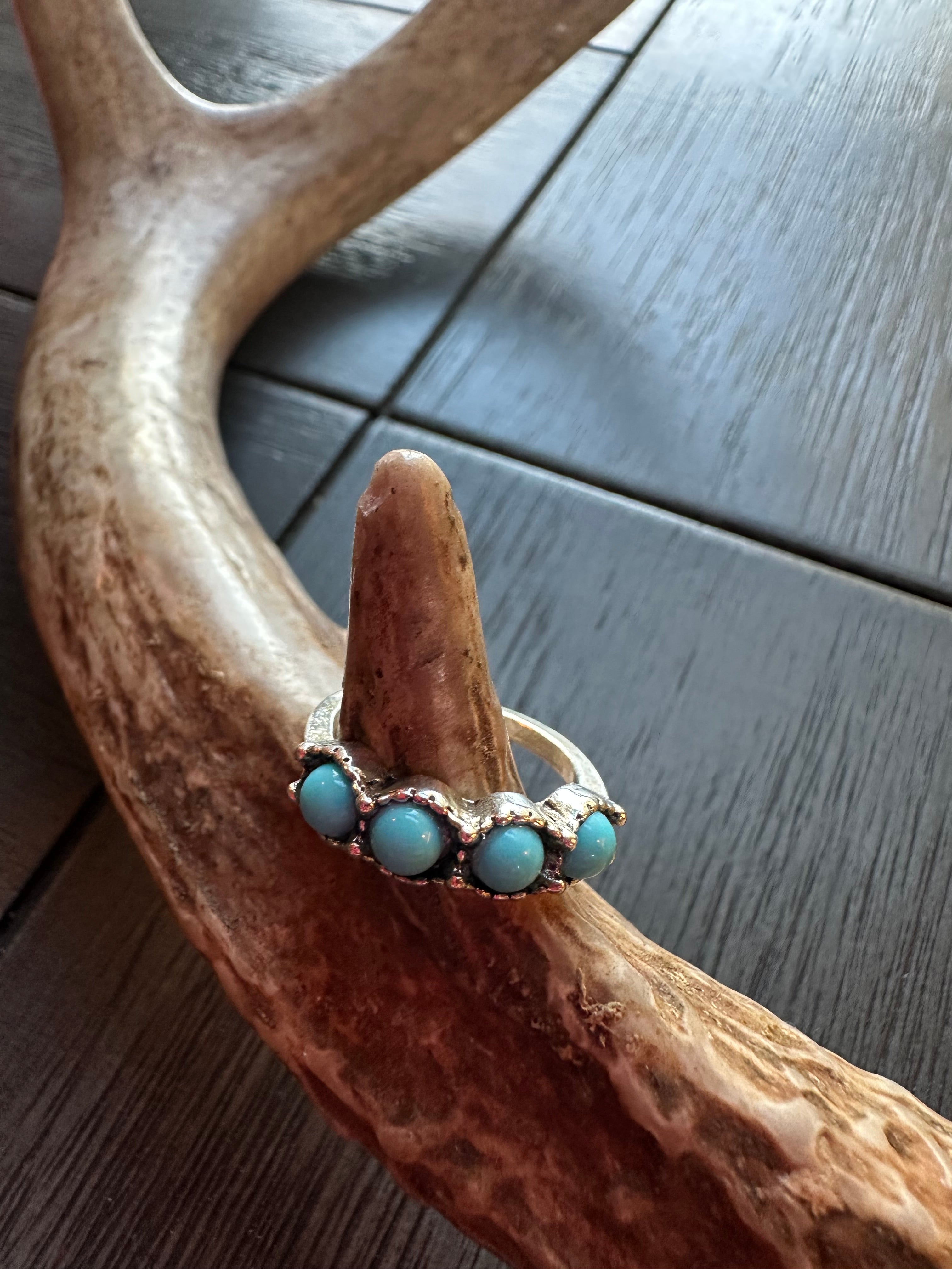 4 Stone Western Ring size 4