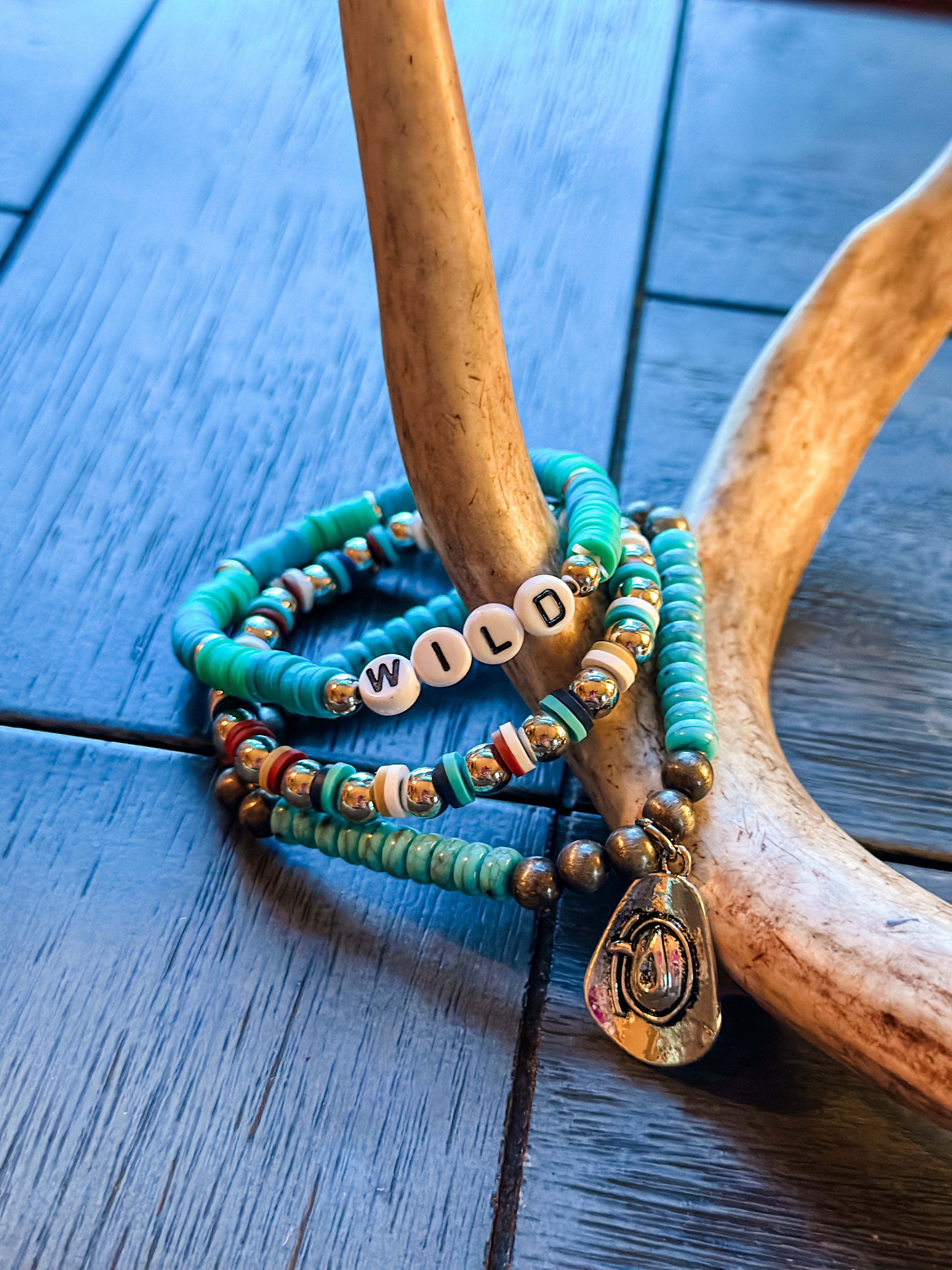 Wild Cowboy Hat bracelet set